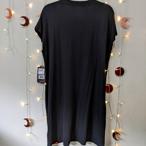 🖤😍 BNWT New Balance Essential Icon Sporty T-Shirt Dress Black M L - Picture 7 of 8